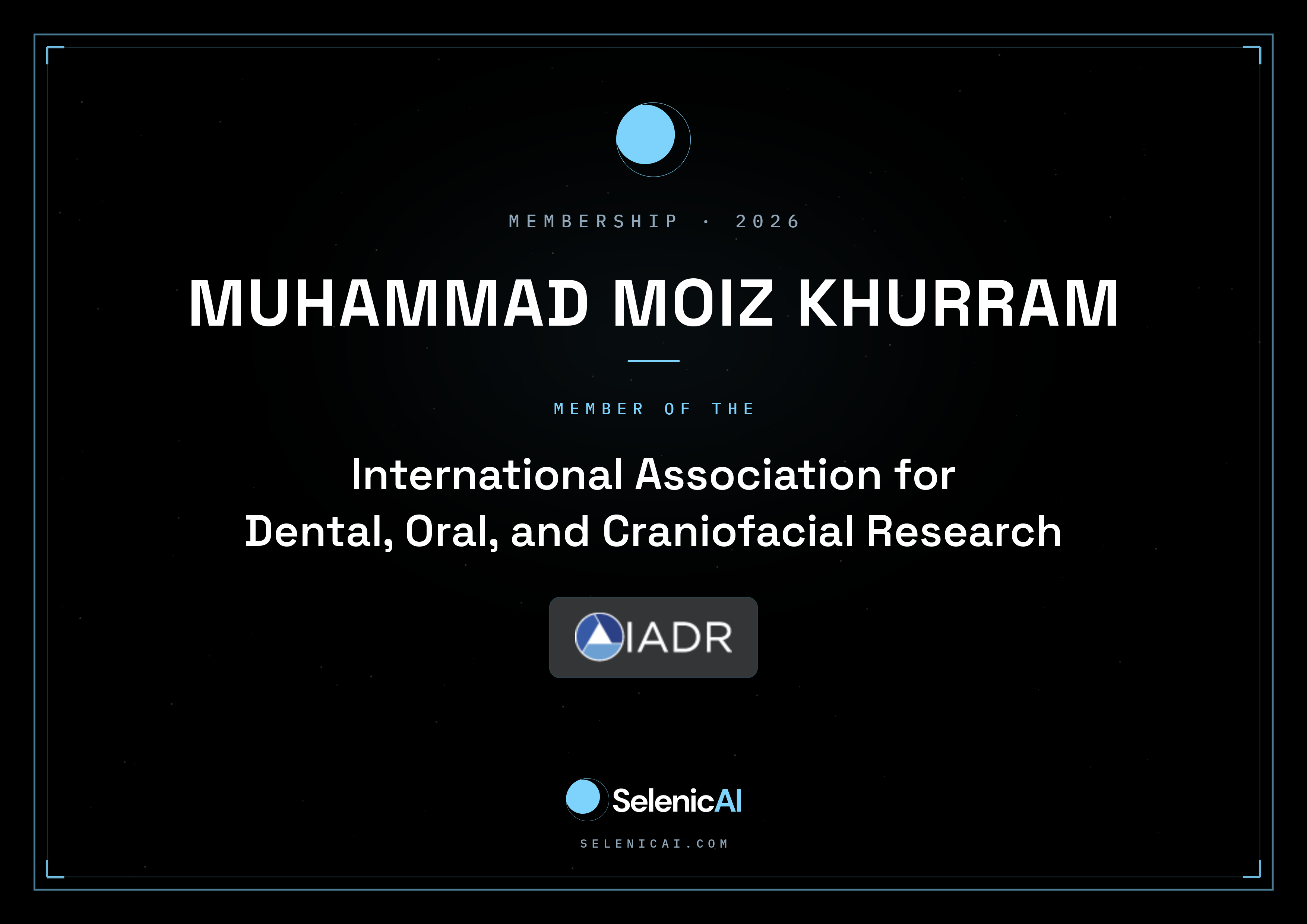 IADR member, 2026